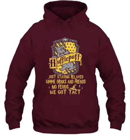 Harry Potter Quotes Hufflepuff Hoodie Maroon