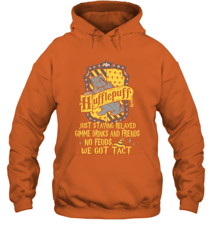 Harry Potter Quotes Hufflepuff Hoodie Orange
