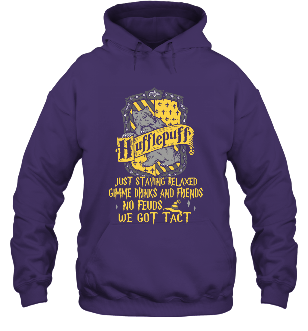 Harry Potter Quotes Hufflepuff Hoodie Purple