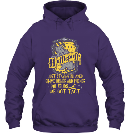Harry Potter Quotes Hufflepuff Hoodie Purple