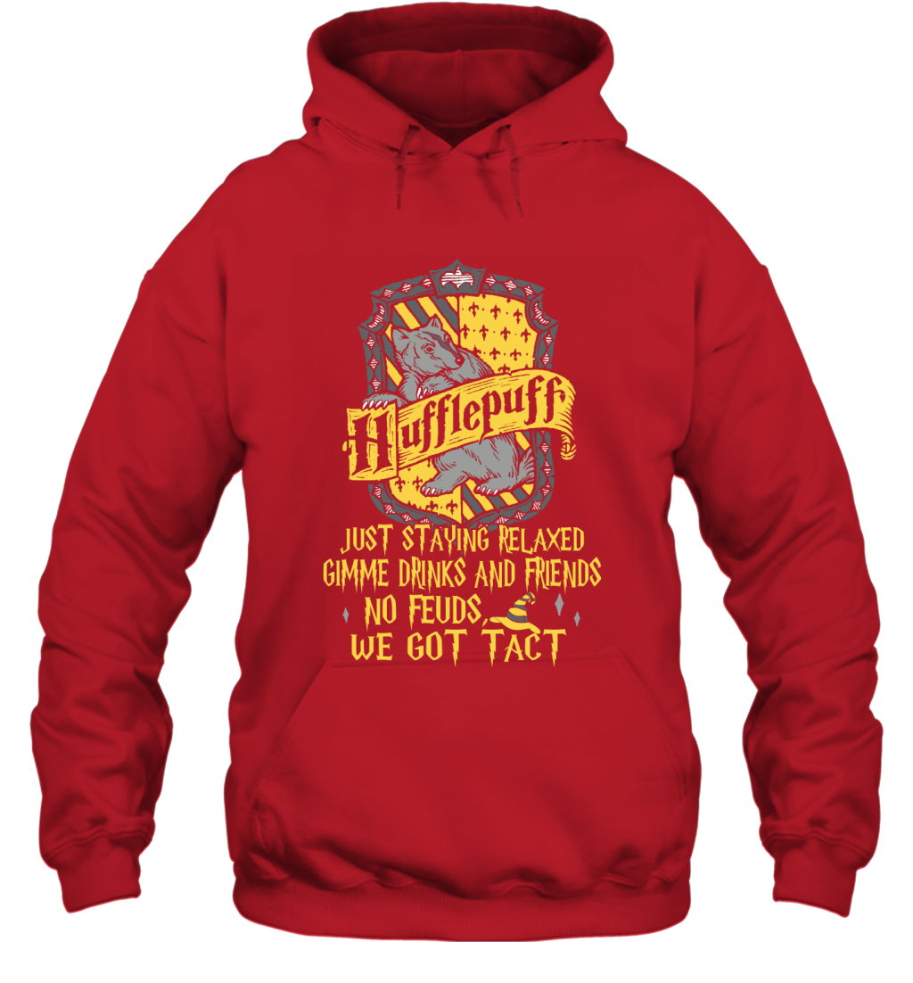 Harry Potter Quotes Hufflepuff Hoodie Red