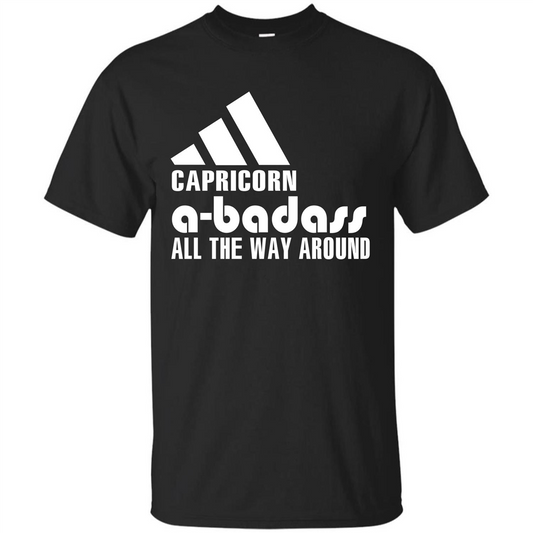 Capricorn A-Badass All The Way Around T-shirt Black