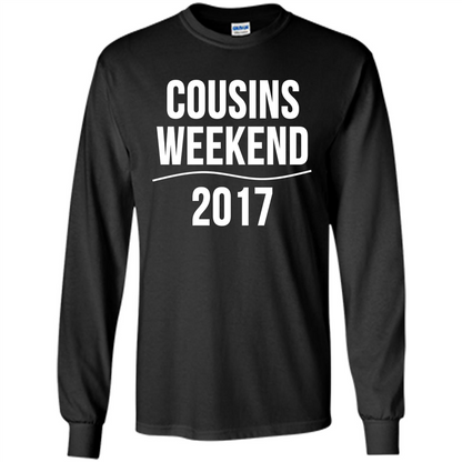 Family T-shirt Cousins Weekend 2017 Black