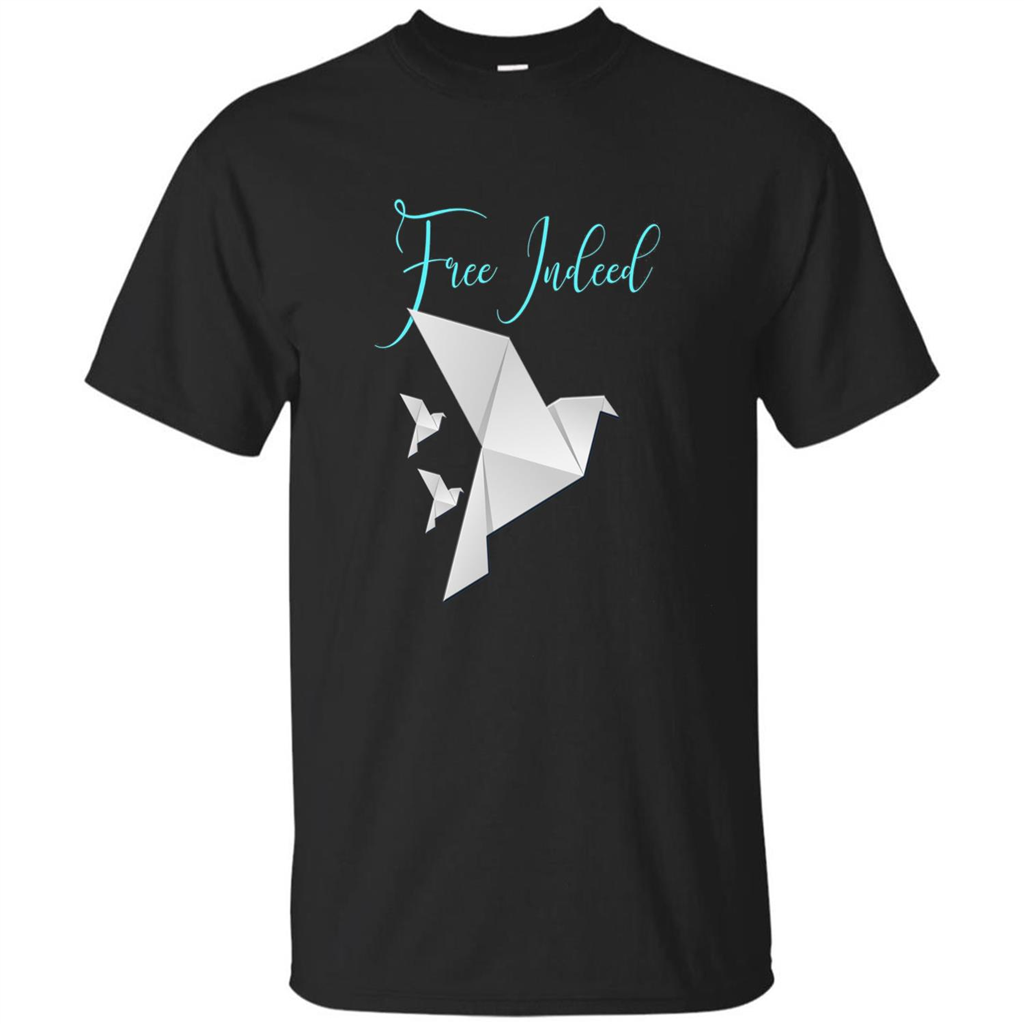 Free Indeed Origami Bird T-shirt Christian T-shirt