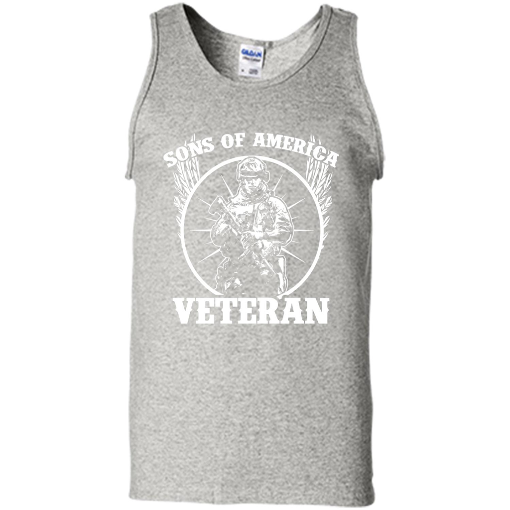 Military T-shirt Sons Of America Veteran Ash