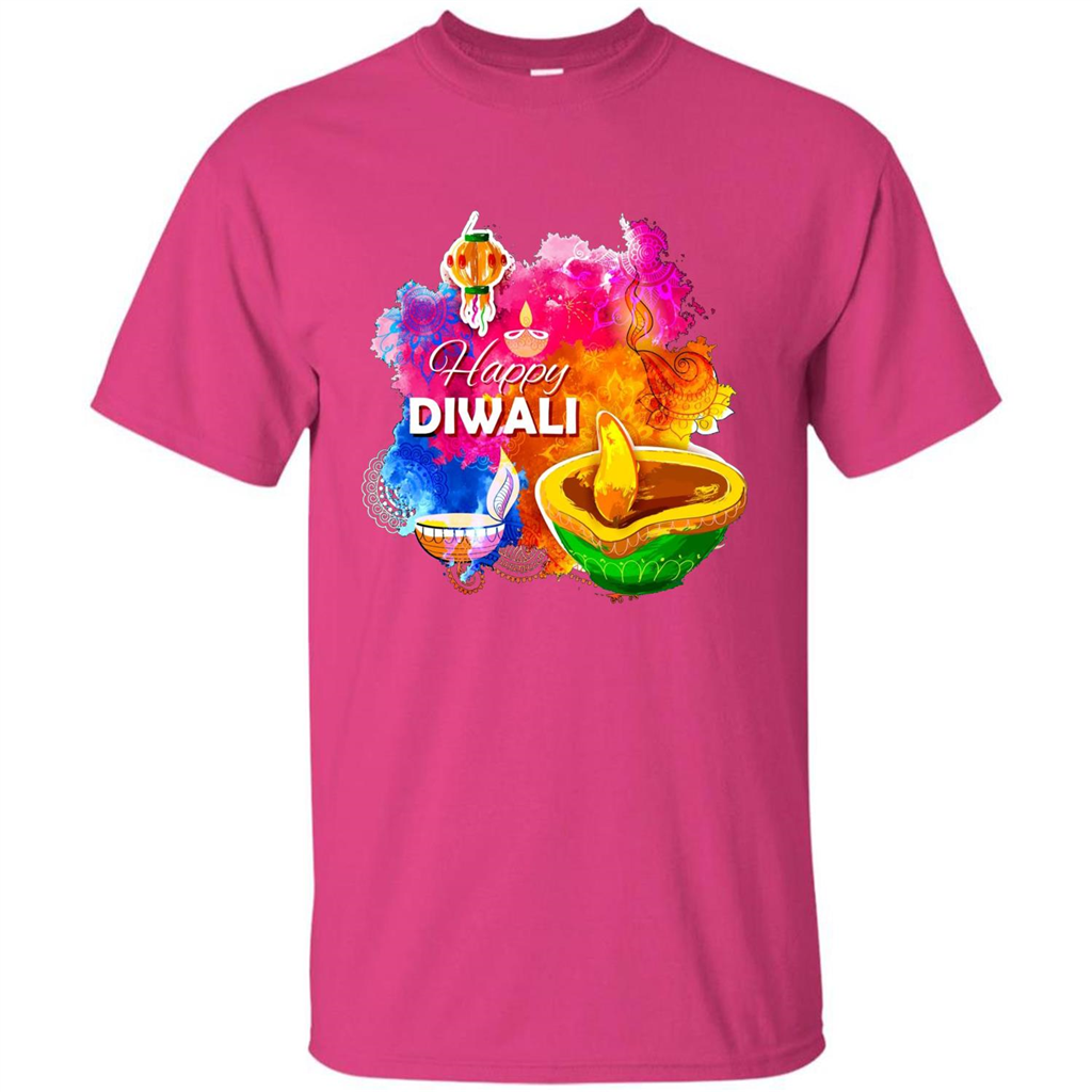 Happy Diwali Deepavali T-Shirt October 19th T-shirt Heliconia