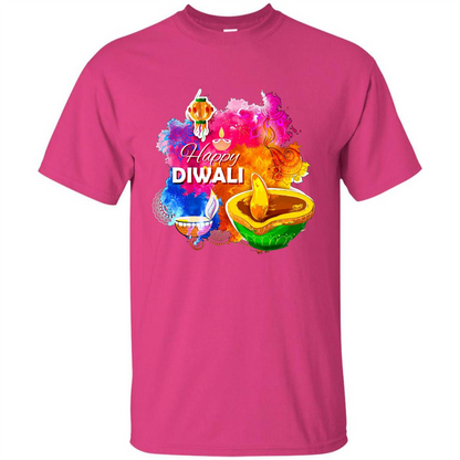 Happy Diwali Deepavali T-Shirt October 19th T-shirt Heliconia