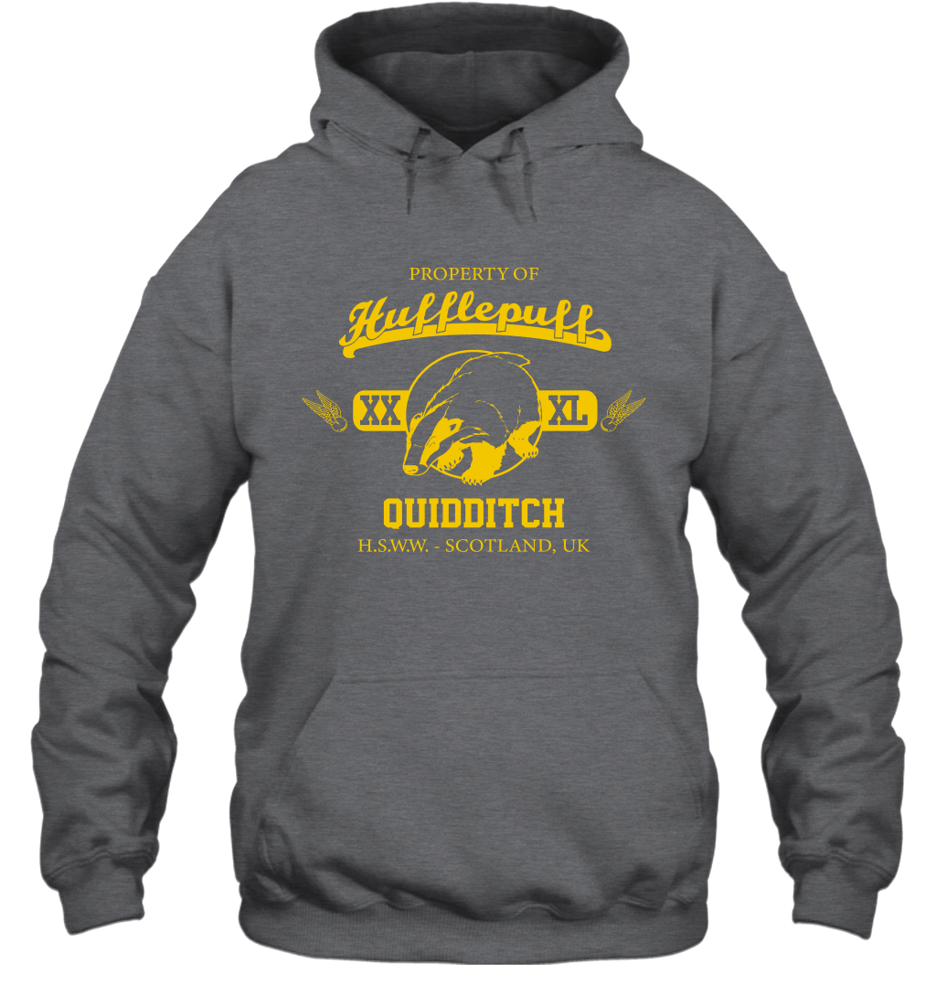 Property Of Hufflepuff Quidditch Harry Potter Hoodie Hoodie Dark Heather