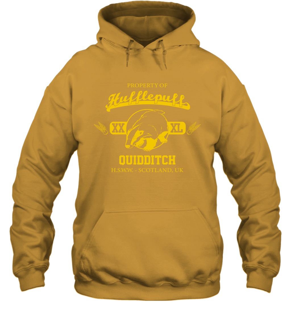 Property Of Hufflepuff Quidditch Harry Potter Hoodie Hoodie Gold