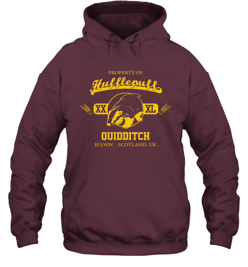 Property Of Hufflepuff Quidditch Harry Potter Hoodie Hoodie Maroon