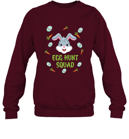 Egg Hunt Squad Happy Easter Day Shirt Sweatshirt Maroon