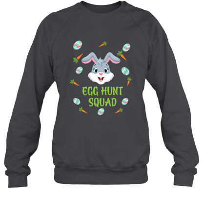 Egg Hunt Squad Happy Easter Day Shirt Sweatshirt Dark Heather