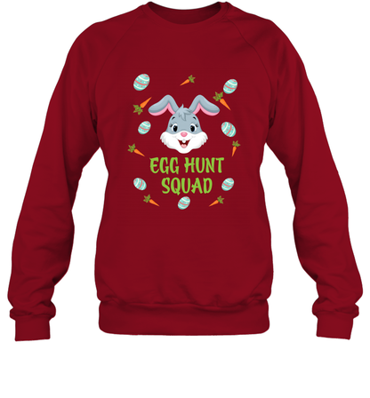 Egg Hunt Squad Happy Easter Day Shirt Sweatshirt Cardinal Red