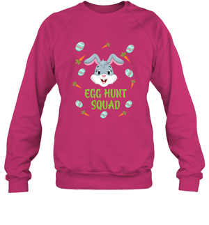 Egg Hunt Squad Happy Easter Day ShirtUnisex Fleece Pullover Sweatshirt