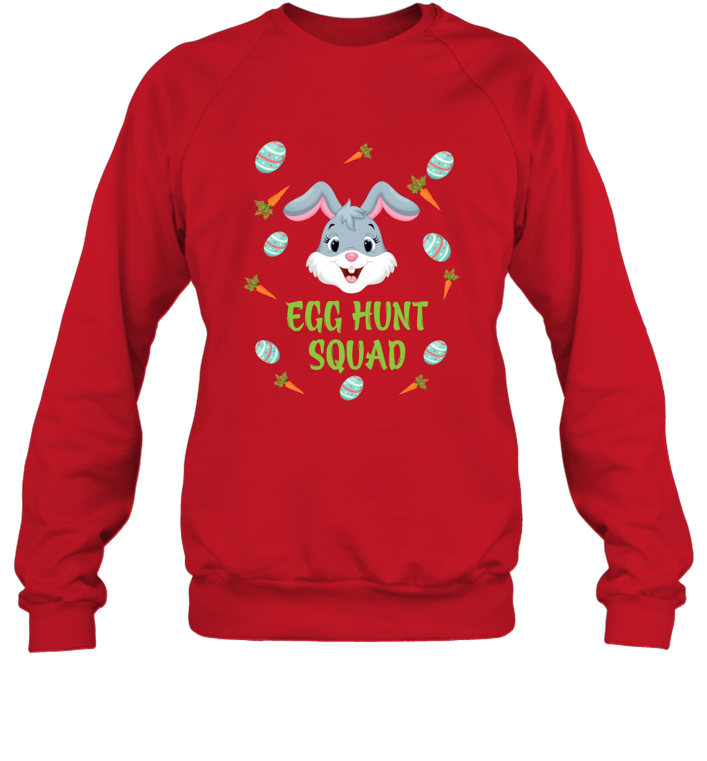 Egg Hunt Squad Happy Easter Day Shirt Sweatshirt Red