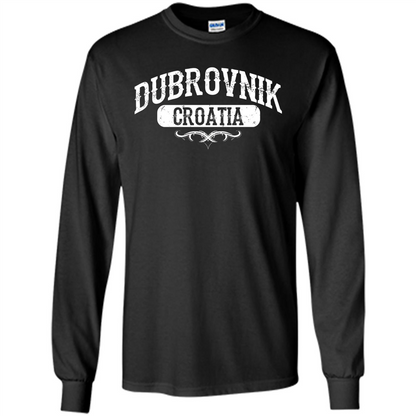 Dubrovnik Croatia T Shirt Black