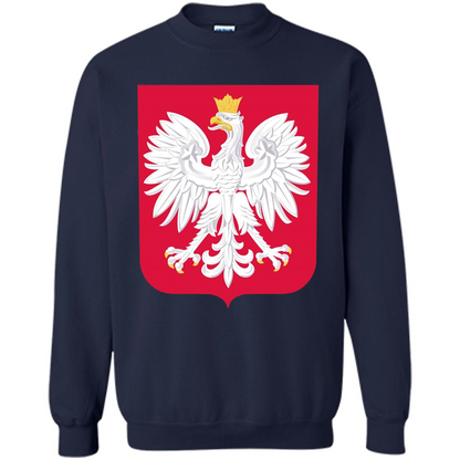 Polish Eagle T-shirt Polska Poland T-shirt Navy