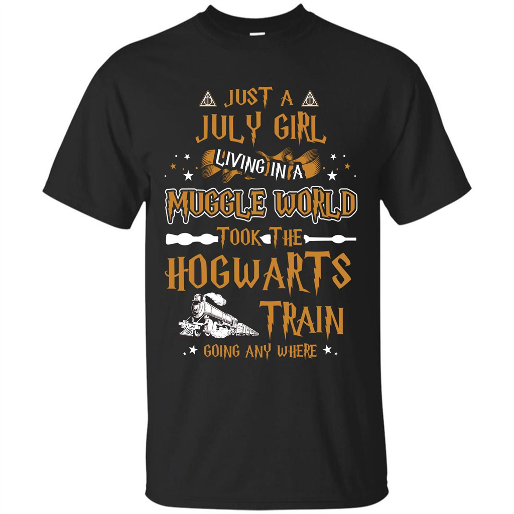 Harry Potter T-shirt Just A July Girl Living In A Muggle World Royal
