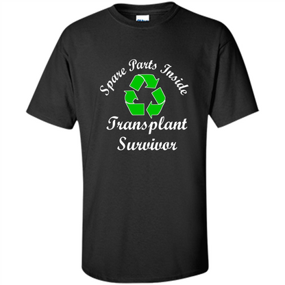Spare Parts Inside Transplant Survivor T-shirt Purple