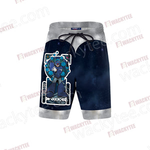 Mega Man X 3D Beach Shorts