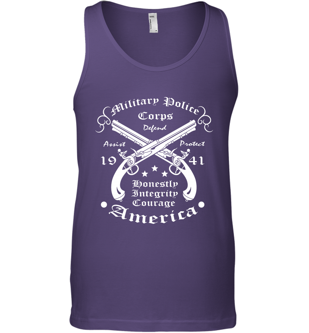 Military Police America Shirt Tank Top Tank Top Purple