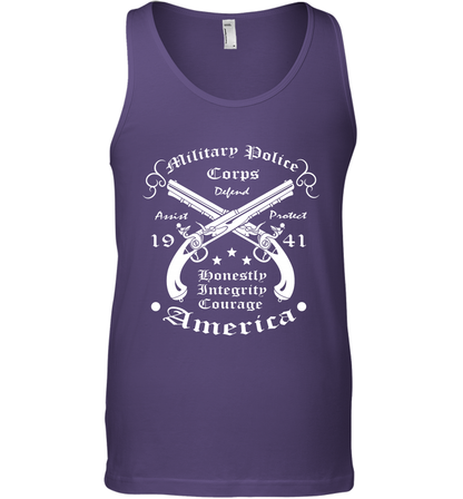 Military Police America Shirt Tank Top Tank Top Purple