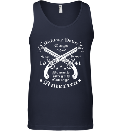 Military Police America Shirt Tank Top Tank Top Navy