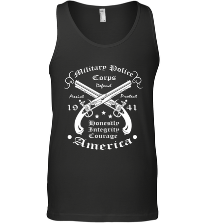 Military Police America Shirt Tank Top Tank Top Black