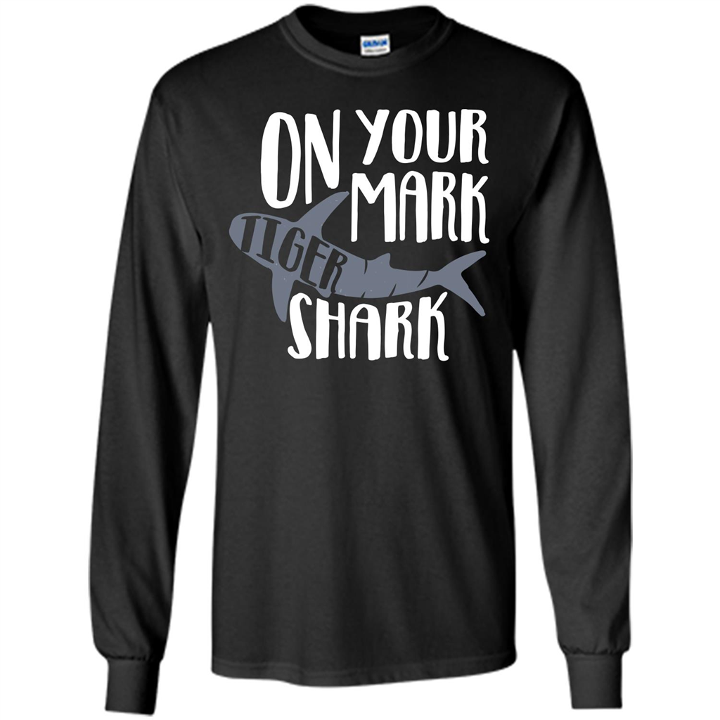 Tiger Shark T-shirt On Your Mark Tiger Shark T-shirt Black