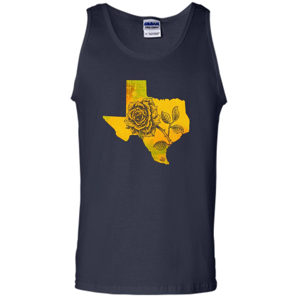 Yellow Rose Of Texas T-Shirt Navy