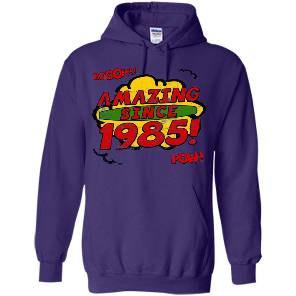 Birthday Gift T-shirt Amazing Since 1985 T-shirt Purple