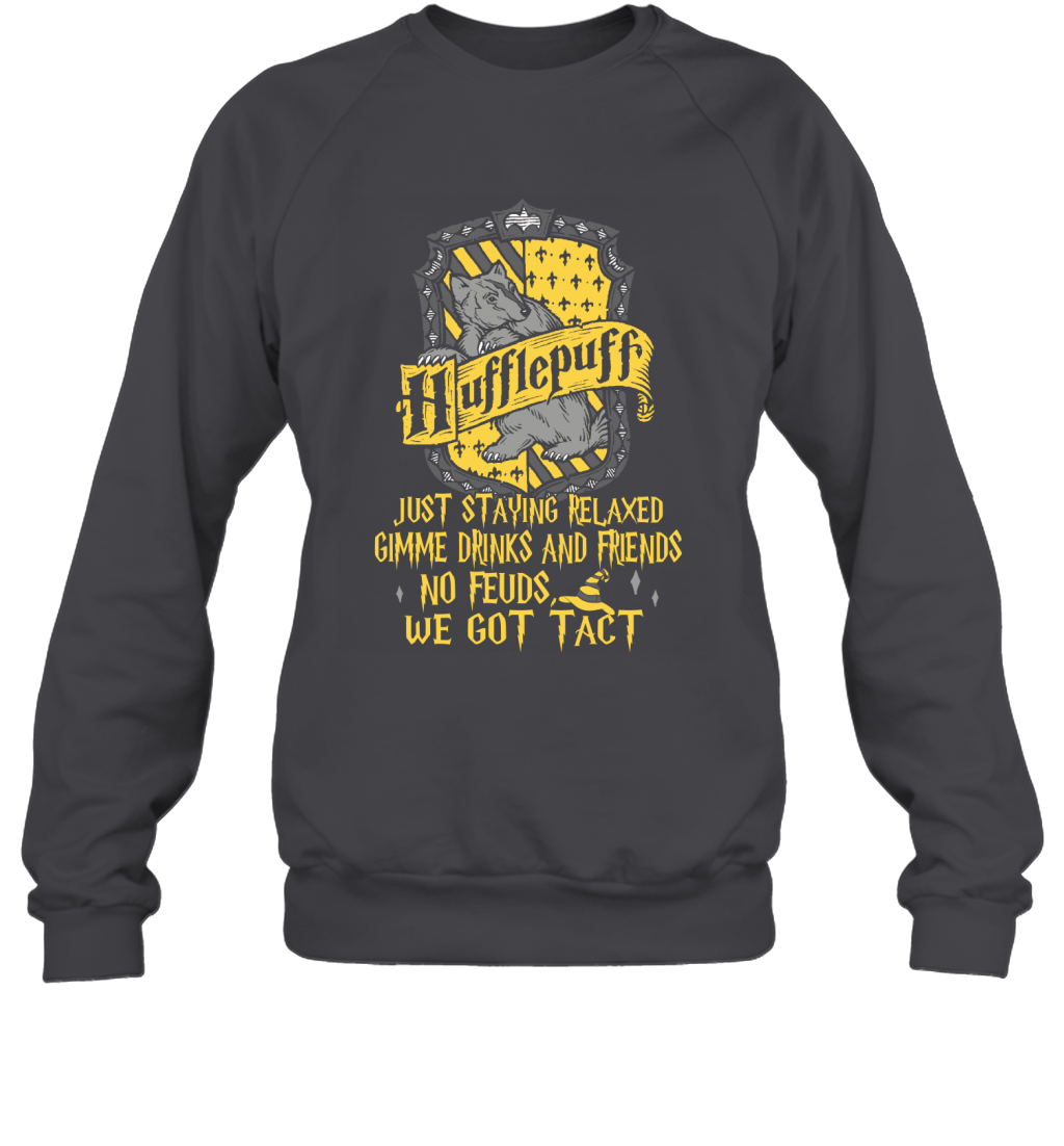 Harry Potter Quotes Hufflepuff Sweatshirt Sweatshirt Dark Heather