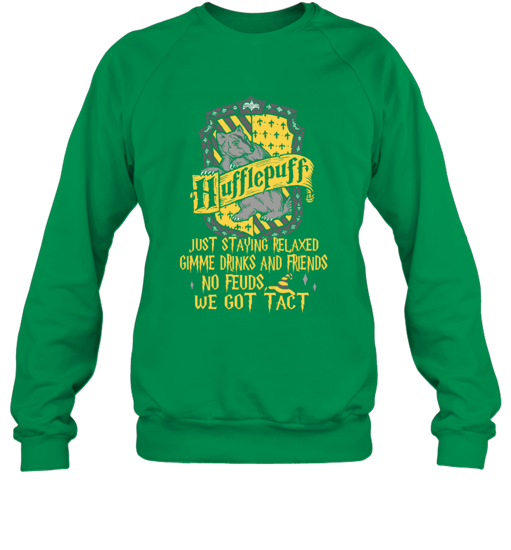 Harry Potter Quotes Hufflepuff Sweatshirt Sweatshirt Irish Green