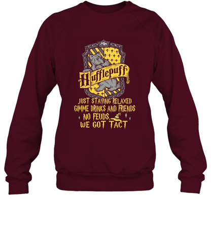 Harry Potter Quotes Hufflepuff Sweatshirt Sweatshirt Maroon