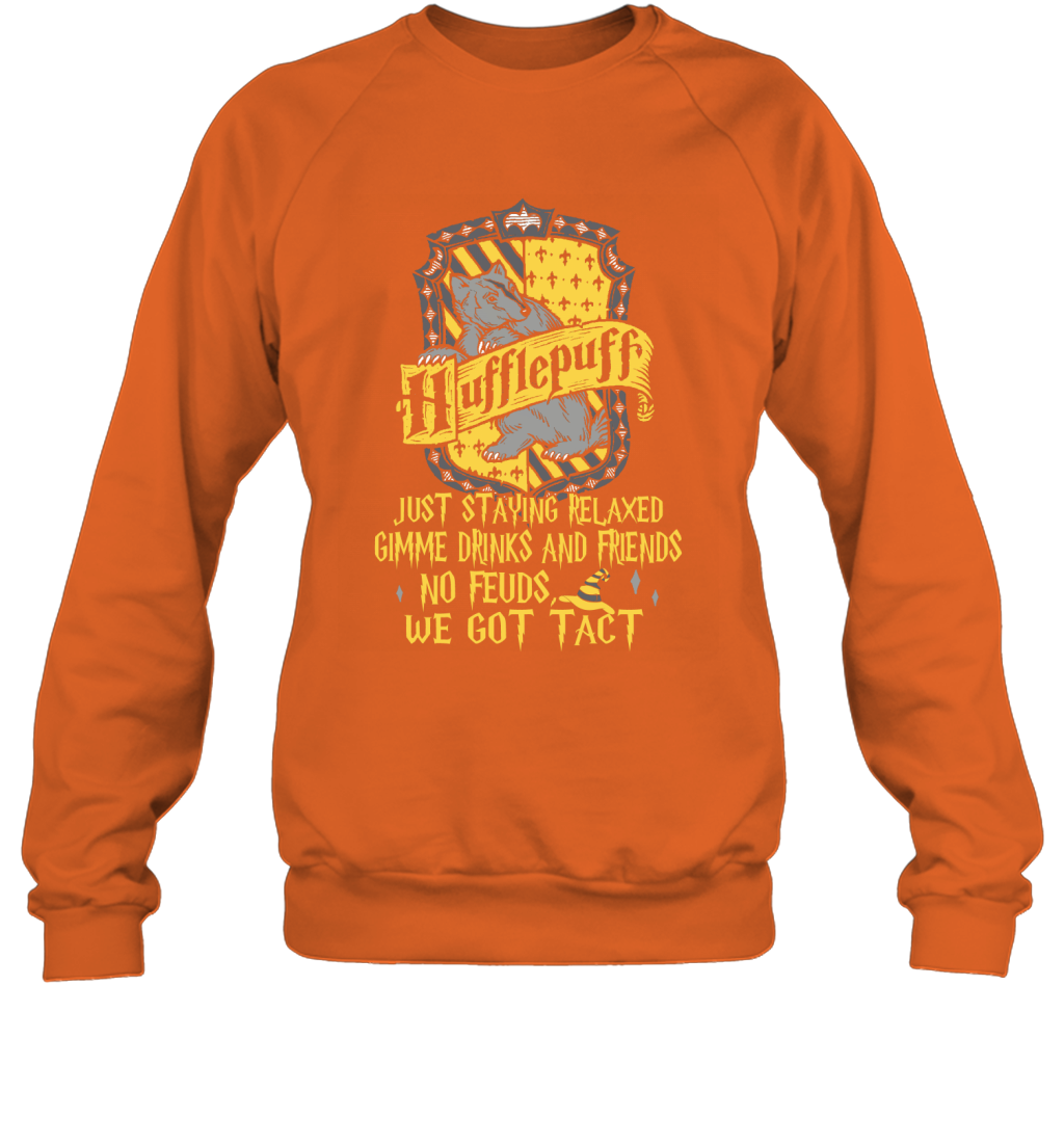 Harry Potter Quotes Hufflepuff Sweatshirt Sweatshirt Orange