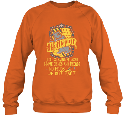 Harry Potter Quotes Hufflepuff Sweatshirt Sweatshirt Orange