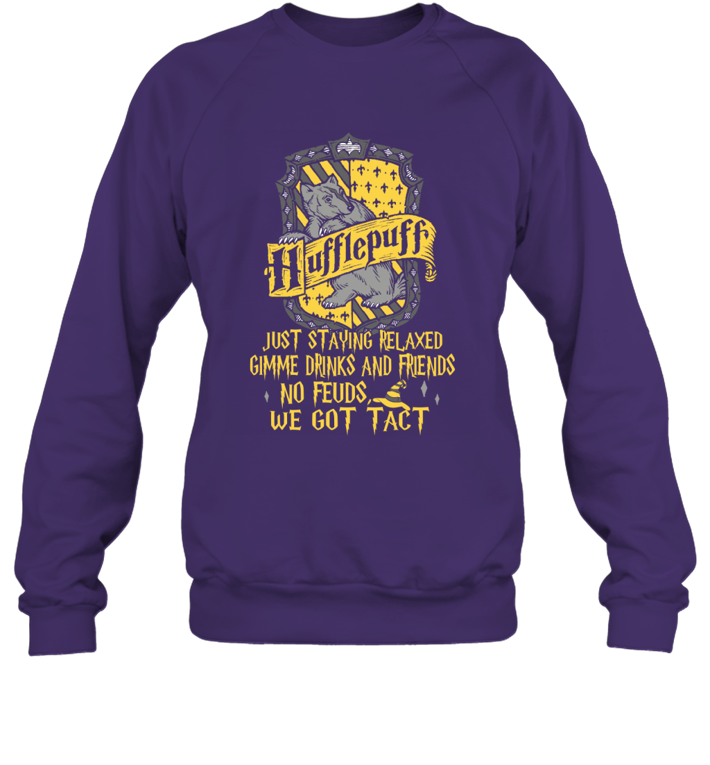 Harry Potter Quotes Hufflepuff Sweatshirt Sweatshirt Purple
