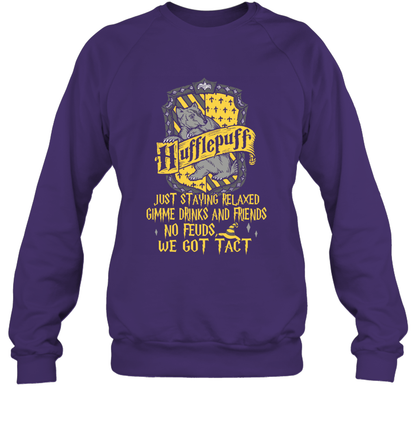Harry Potter Quotes Hufflepuff Sweatshirt Sweatshirt Purple