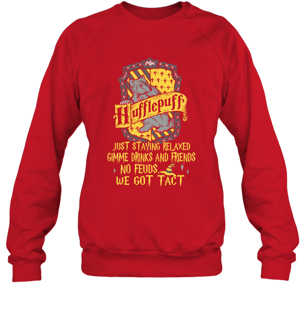 Harry Potter Quotes Hufflepuff Sweatshirt Sweatshirt Red