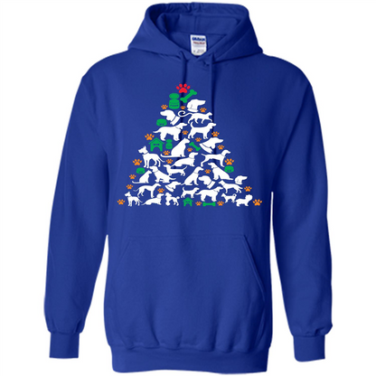 Christmas T-shirt Dog Lover Person Christmas Tree T-shirt