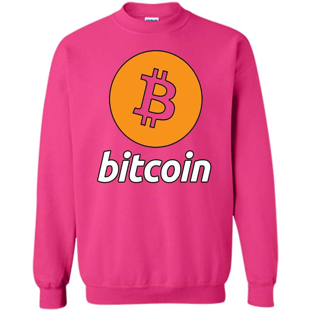 Bitcoin Logo Cryptocurrency BTC T-shirt Heliconia