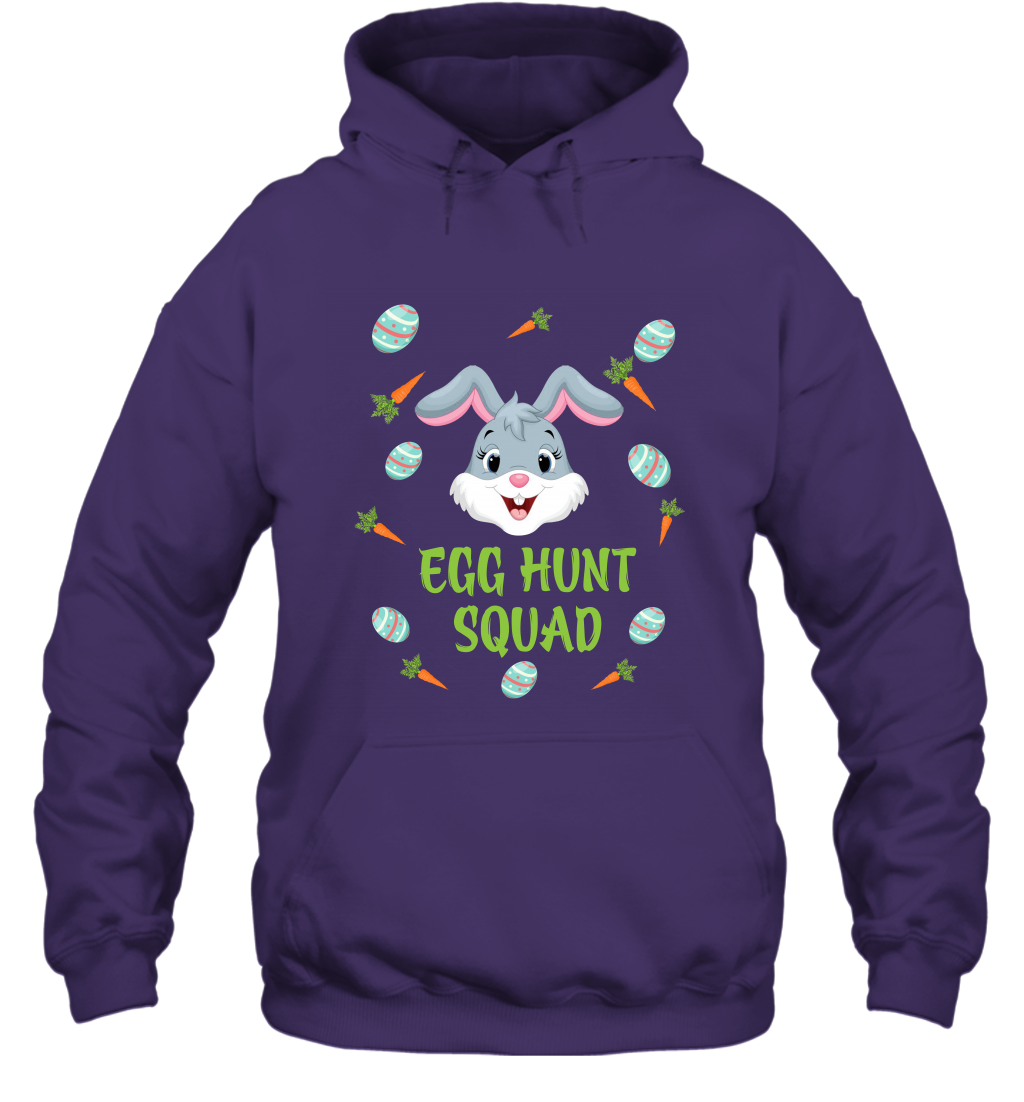 Egg Hunt Squad Happy Easter Day Shirt Hoodie Purple