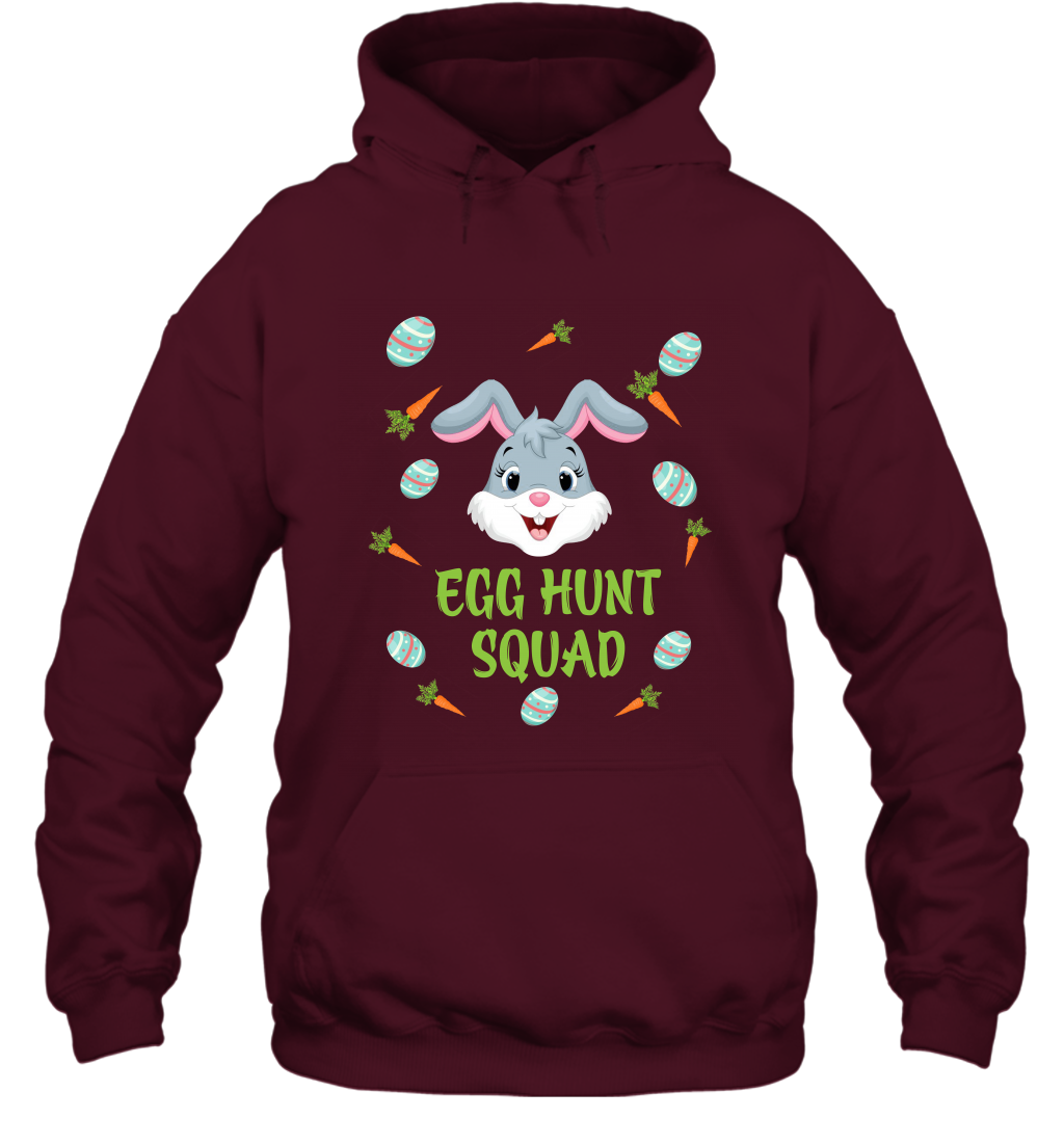 Egg Hunt Squad Happy Easter Day Shirt Hoodie Maroon