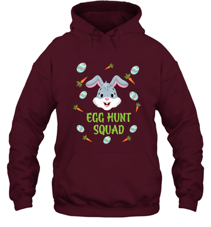 Egg Hunt Squad Happy Easter Day Shirt Hoodie Maroon