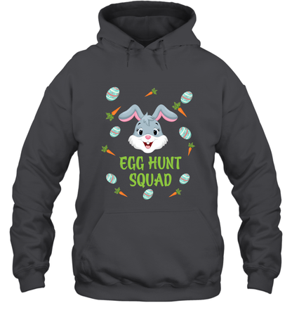 Egg Hunt Squad Happy Easter Day Shirt Hoodie Dark Heather