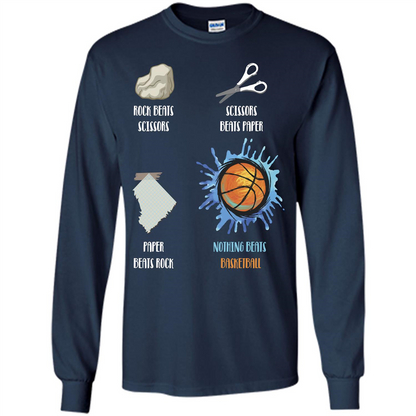 Baskettball T-shirt Nothing Beats Basketball Navy