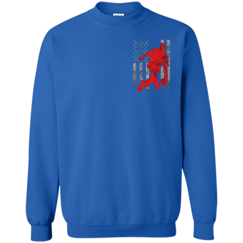 Bowling Man T-shirt - American Flag Bowling T-shirt Royal