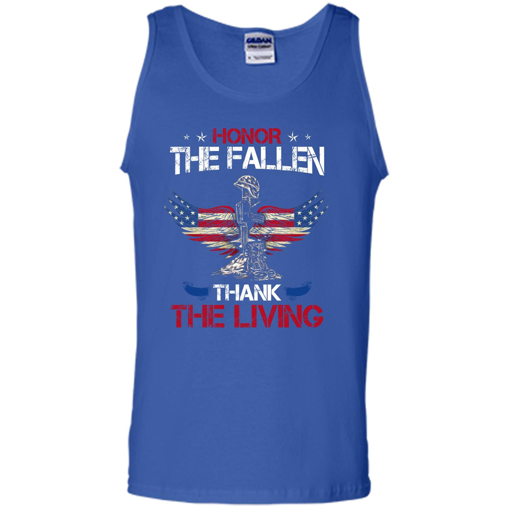 Military T-shirt Honor The Fallen Thank The Living Royal