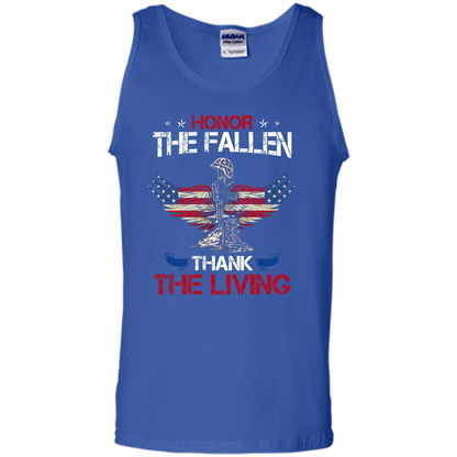Military T-shirt Honor The Fallen Thank The Living Royal