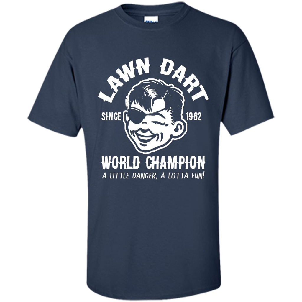 Lawn Dart Since 1962 World Champion Backyard Game T-shirt Navy